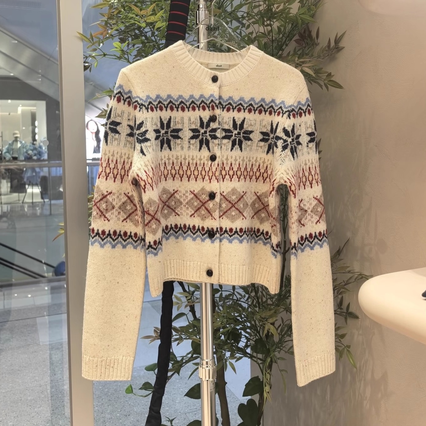 3J4E562吊牌1395小地素dzzit专柜正品2025冬五波女长袖针织开衫