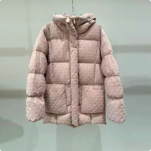 3J4K333吊牌2895小地素dzzit专柜正品2025冬四波女士连帽羽绒服