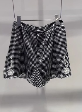 2J3Q106吊牌1199大地素DAZZLE专柜正品2025秋女短裤