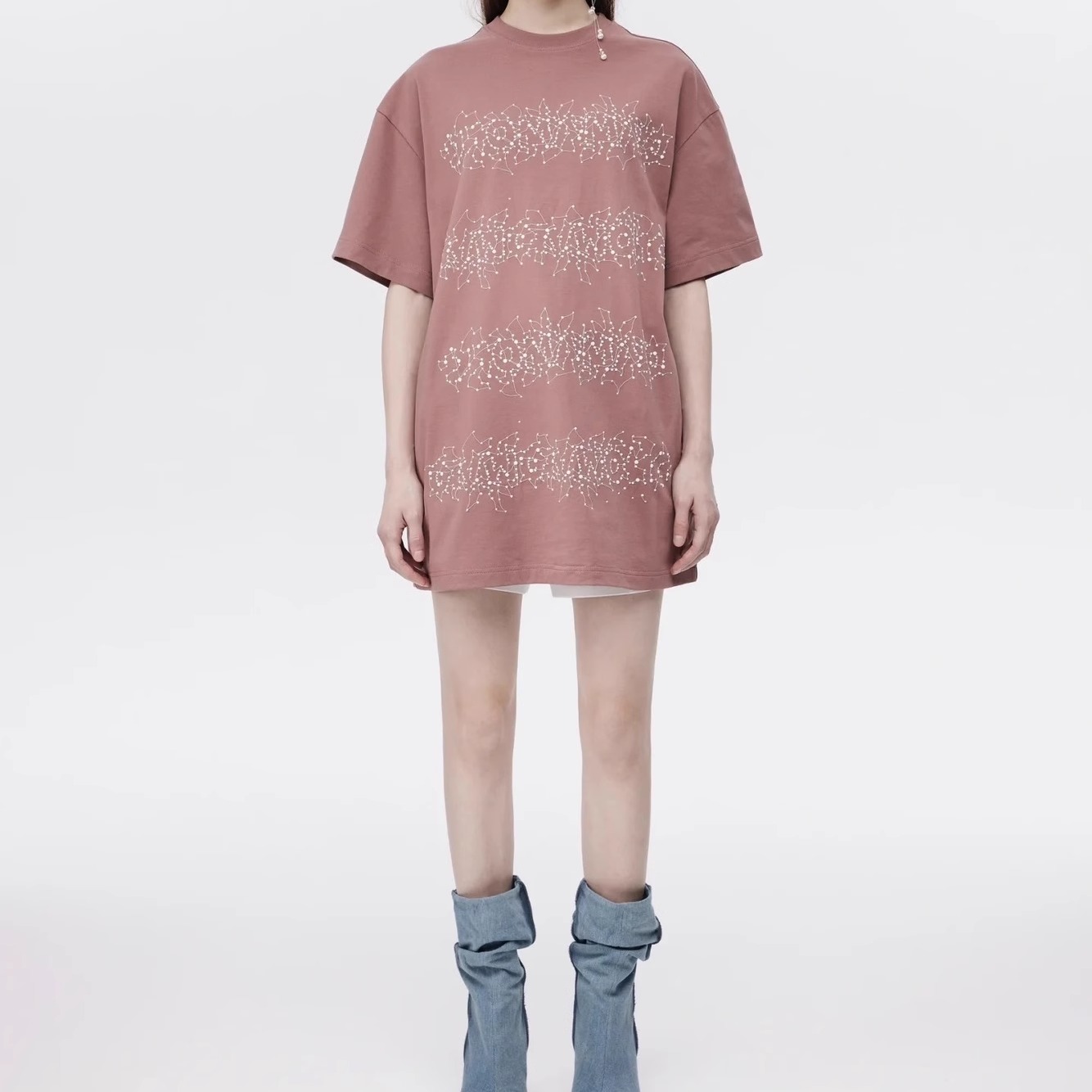 1I2B333吊牌2890元D高地素专柜正品2024夏女士短袖T恤