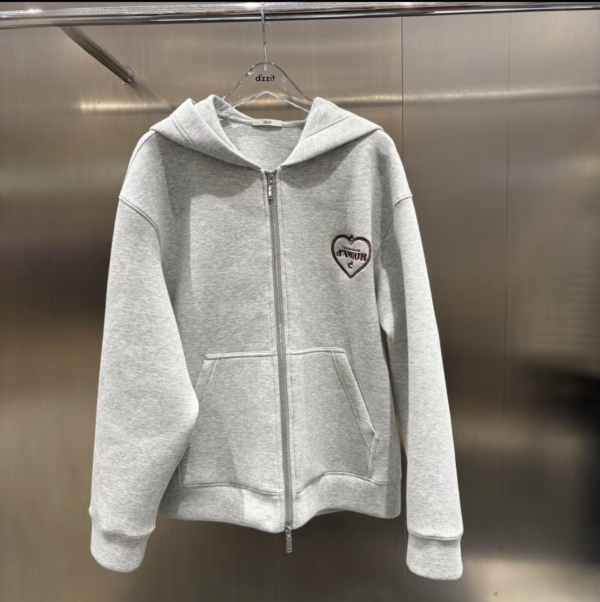 3J4J203吊牌1695小地素dzzit专柜正品2025冬一波女士连帽运动衫