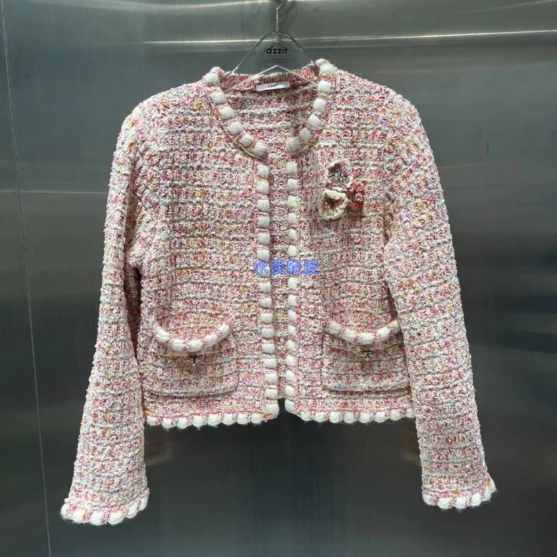 3I1E530吊牌1790小地素dzzit专柜正品2024春女士针织开衫火