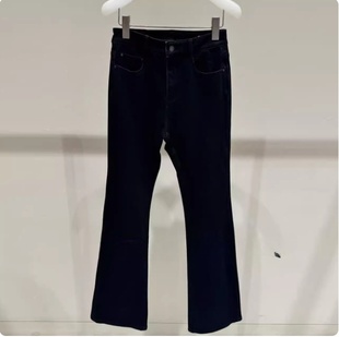 2J3R506吊牌1199大地素DAZZLE专柜正品 2025秋女牛仔喇叭裤
