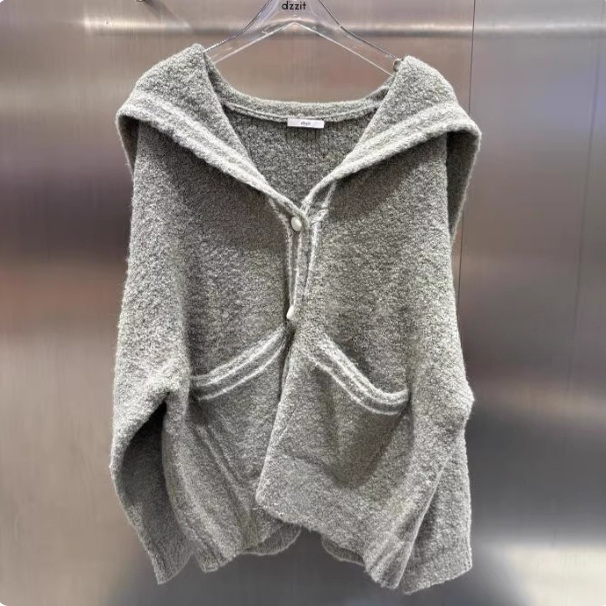 3J4E526吊牌1495小地素dzzit专柜正品2025冬三波女士毛织开衫