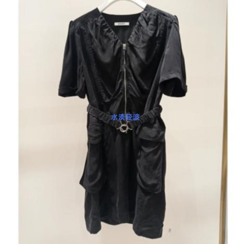 2E3O436吊牌2199大地素DAZZLE专柜正品2022秋女士连衣裙