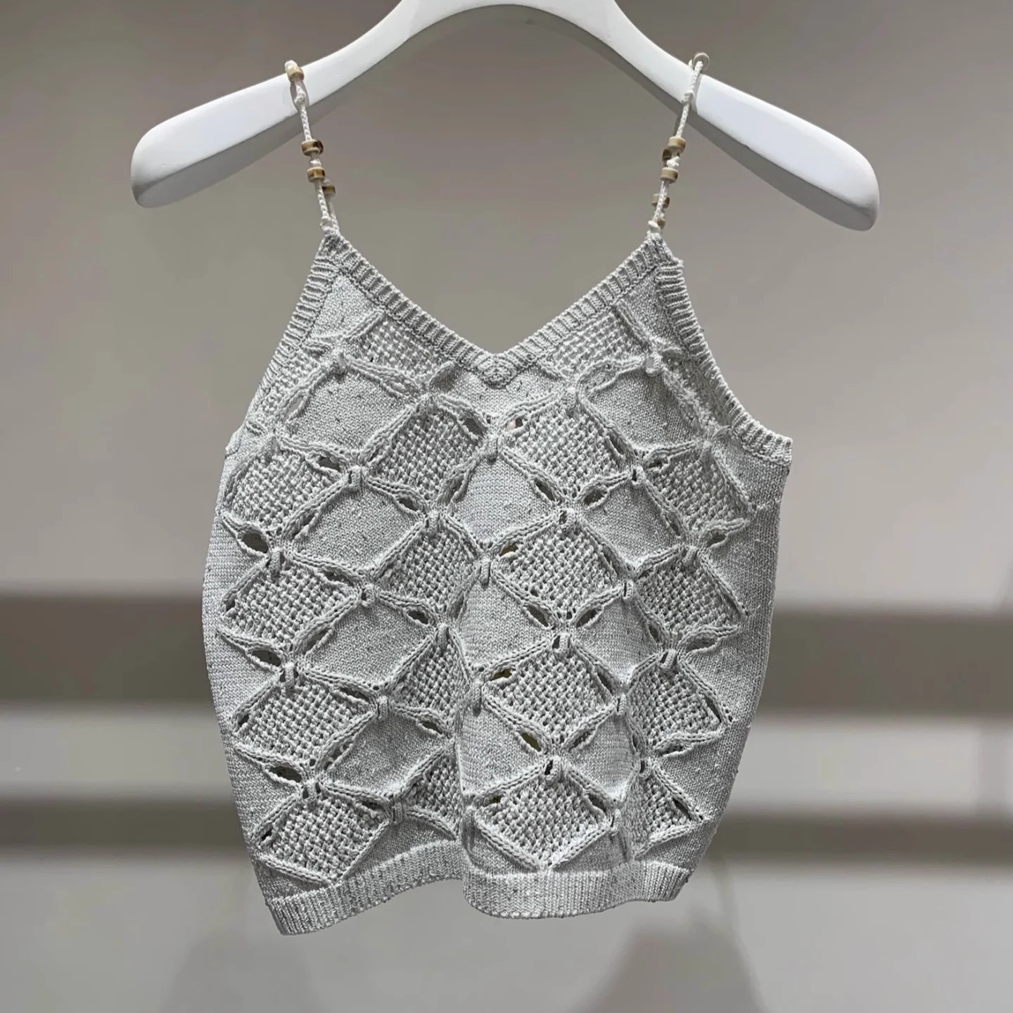 1I2E201吊牌1990元D高地素专柜正品2024夏女士毛织无袖