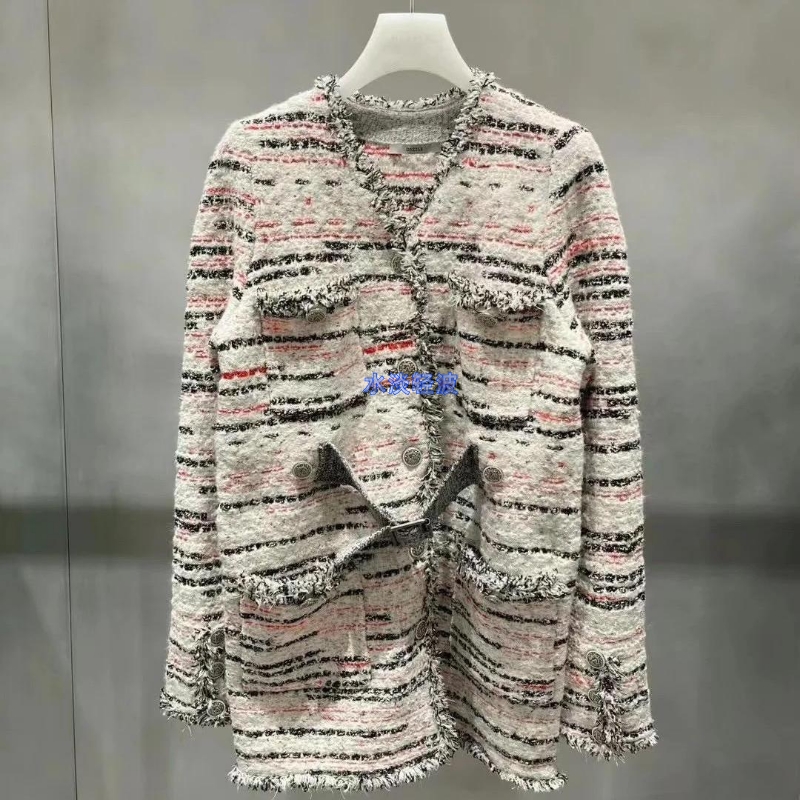 2H4E572吊牌3299大地素DAZZLE专柜正品2023冬女士针织长袖开衫