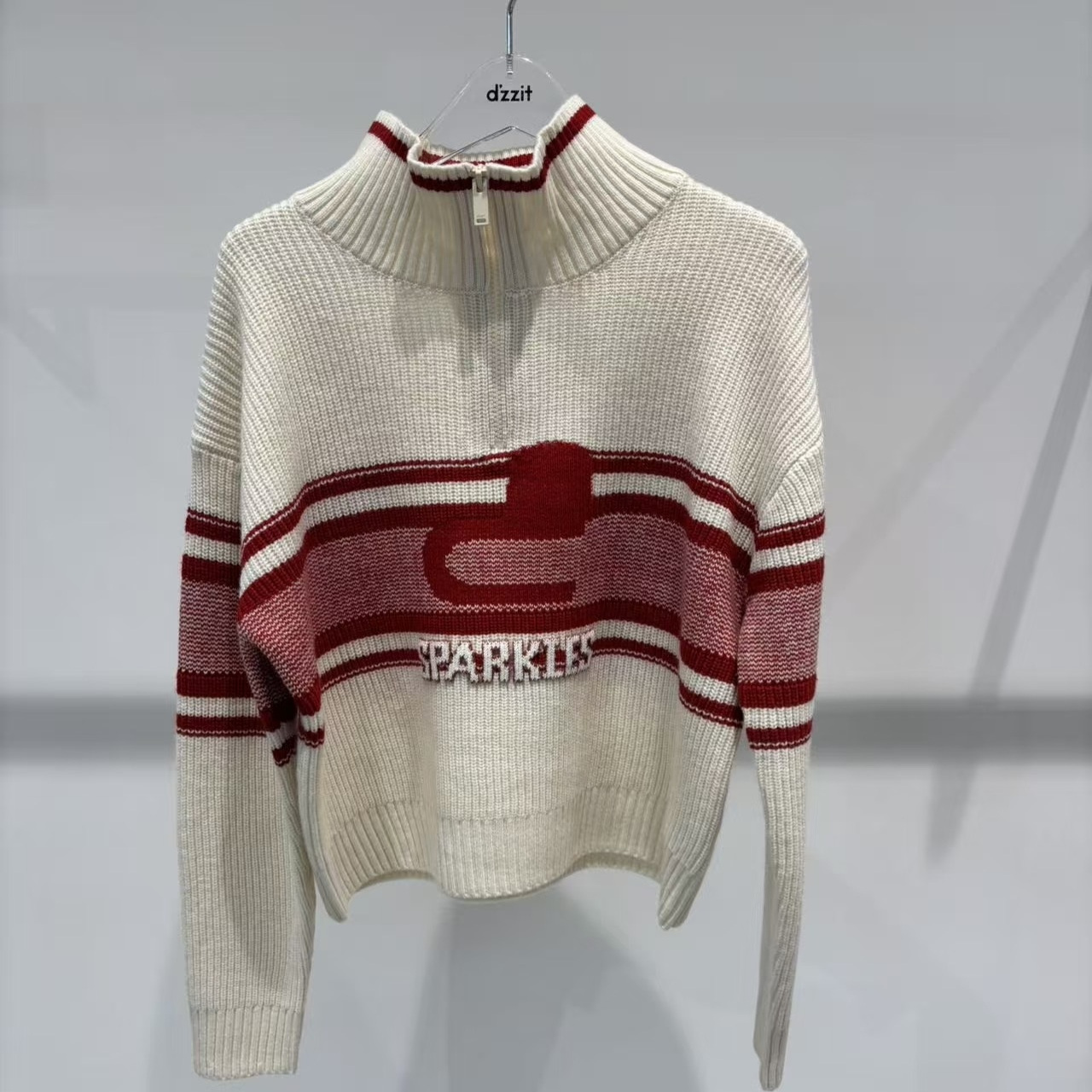 3J4E408吊牌1395小地素dzzit专柜正品2025冬六波女士针织衫