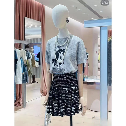 3J3S216吊牌1090小地素dzzit专柜正品2025秋二波女士半身裙