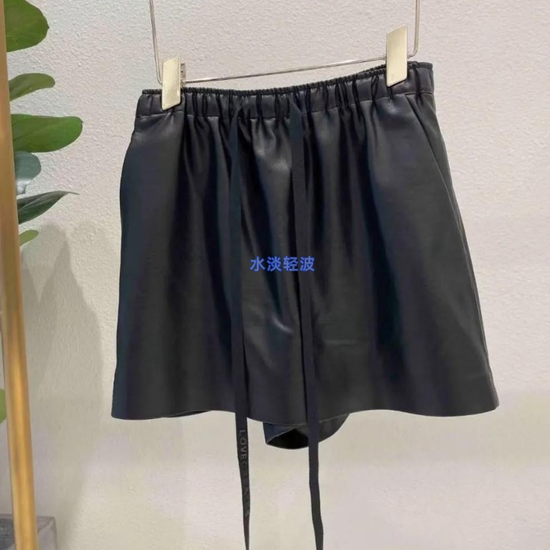 2I2S250吊牌1099大地素DAZZLE专柜正品2024夏女士皮裙裤半身裙火