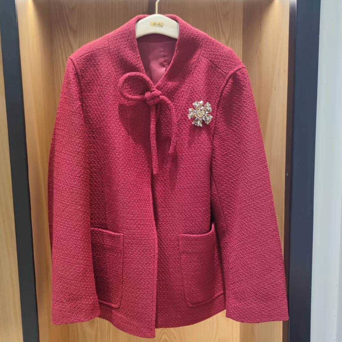 3J1G145吊牌1890小地素dzzit专柜正品2025春女士短大衣