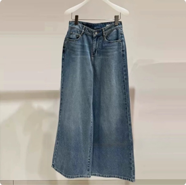 2J2R404吊牌1299大地素DAZZLE专柜正品2025夏女牛仔直筒裤