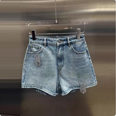 3J3R113吊牌835小地素dzzit专柜正品2025秋一波女士牛仔短裤