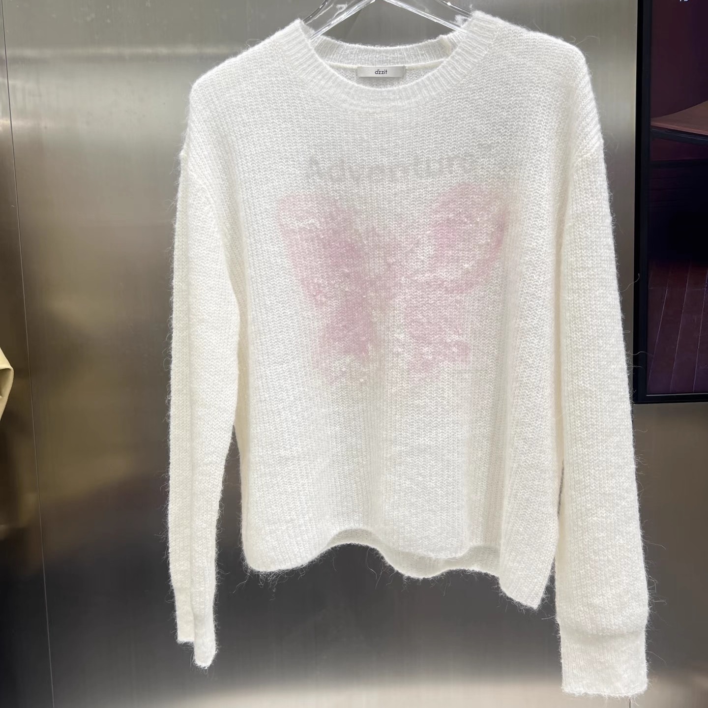 3J4E463吊牌1195小地素dzzit专柜正品2025冬三波女士圆领针织衫