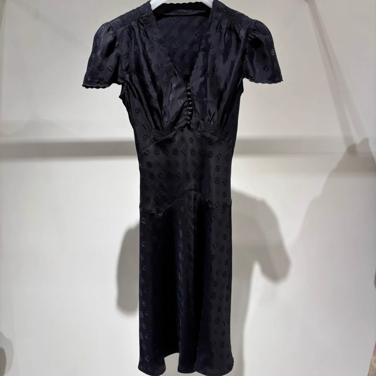 2J2O498吊牌2199大地素DAZZLE专柜正品2025夏女短袖连衣裙