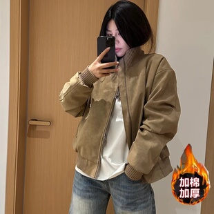 冬季立领宽松防风秋季男港版夹克男士国潮休闲通勤男生衣服高级感
