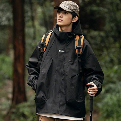 冲锋衣外套痞帅夹克登山服