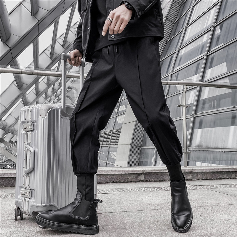男士靴裤秋冬季加绒款西裤宽松束脚配马丁靴的裤子九分哈伦休闲裤,男装,休闲裤,淘宝优惠券,粉丝福利购,淘宝优惠卷