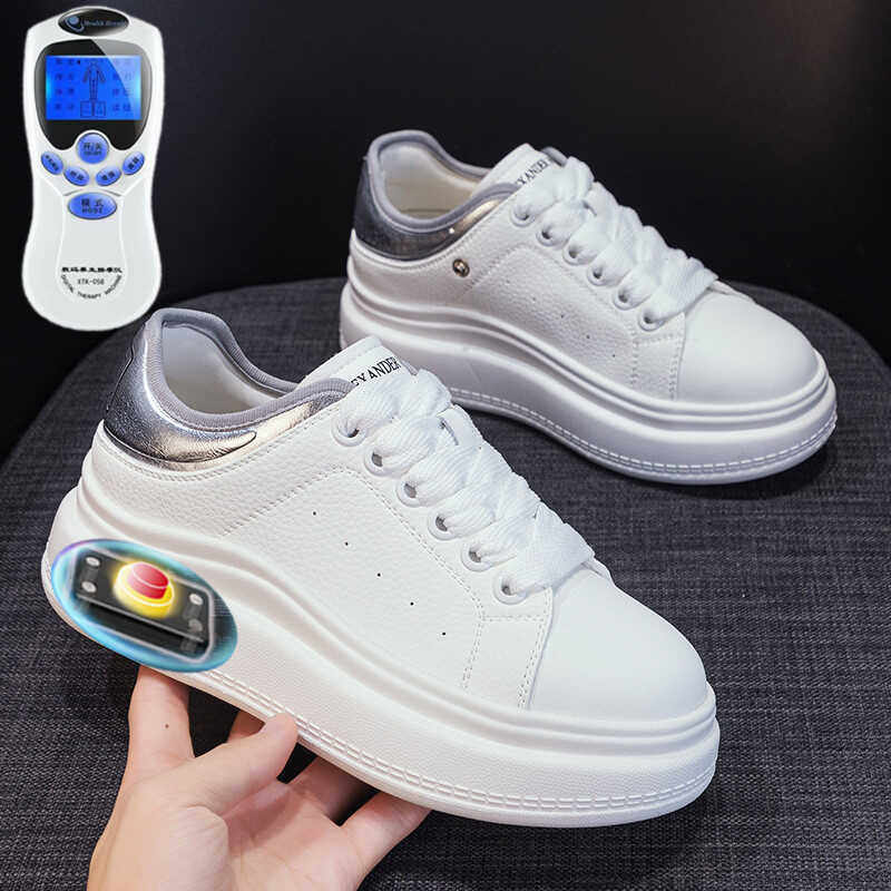 时尚百搭厚底低帮休闲小白鞋