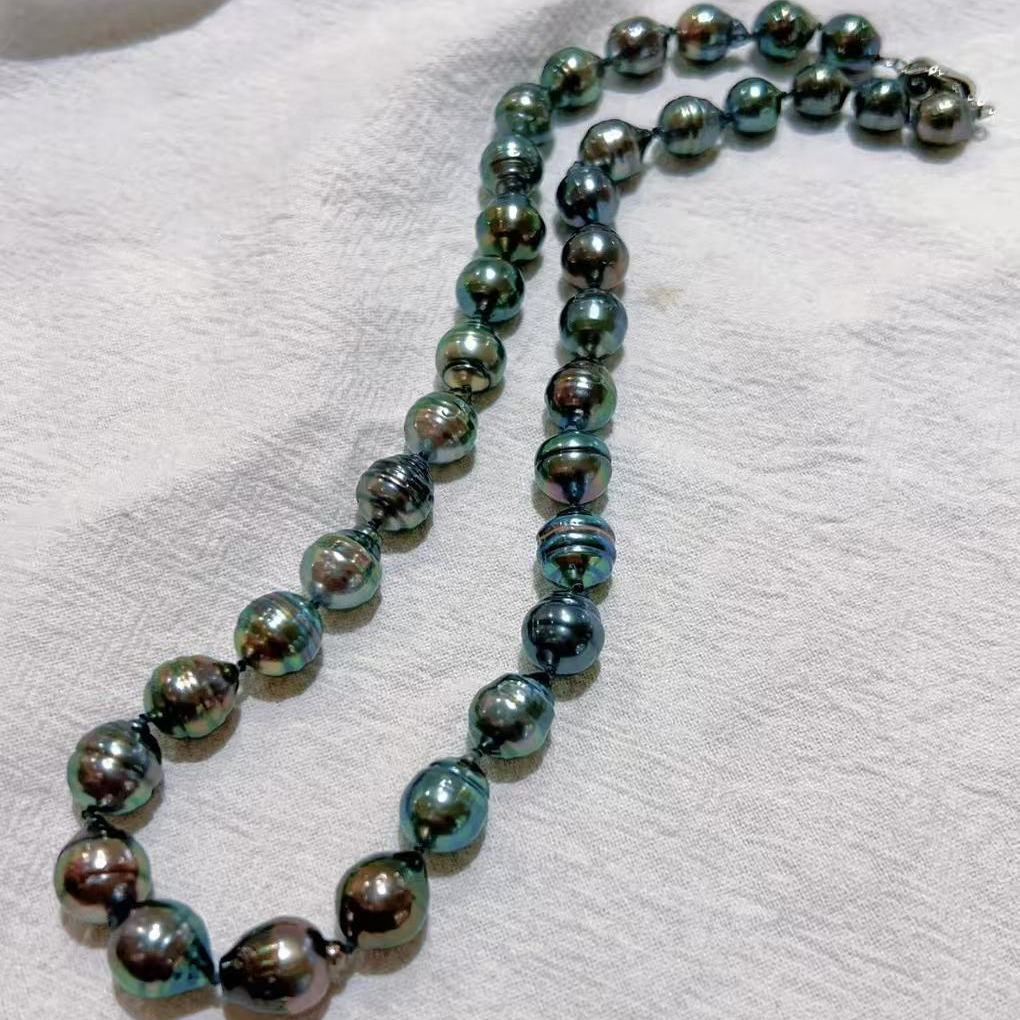 【萍姐精选】海水螺纹珠项链080102