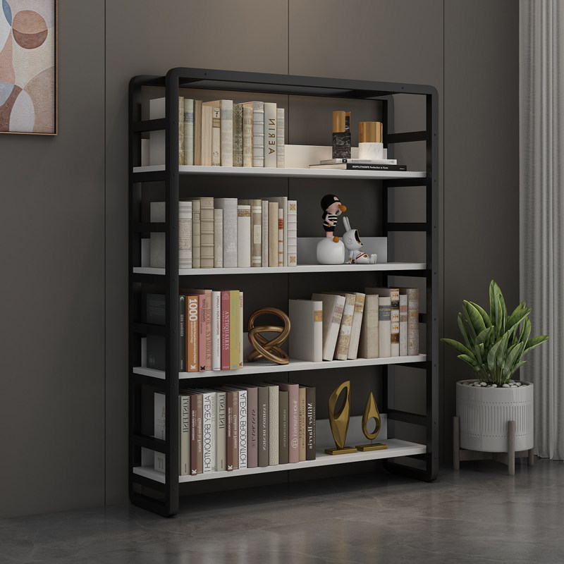 书架落地置物架阳台飘窗多层铁艺储物架客厅靠墙收纳架子桌面书架