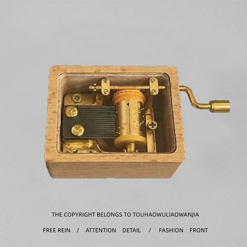 天空之城手摇木质八音盒千与千寻