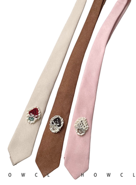 HOW CL秋冬小众个性自创纯色男女拍摄百搭手打领带配饰