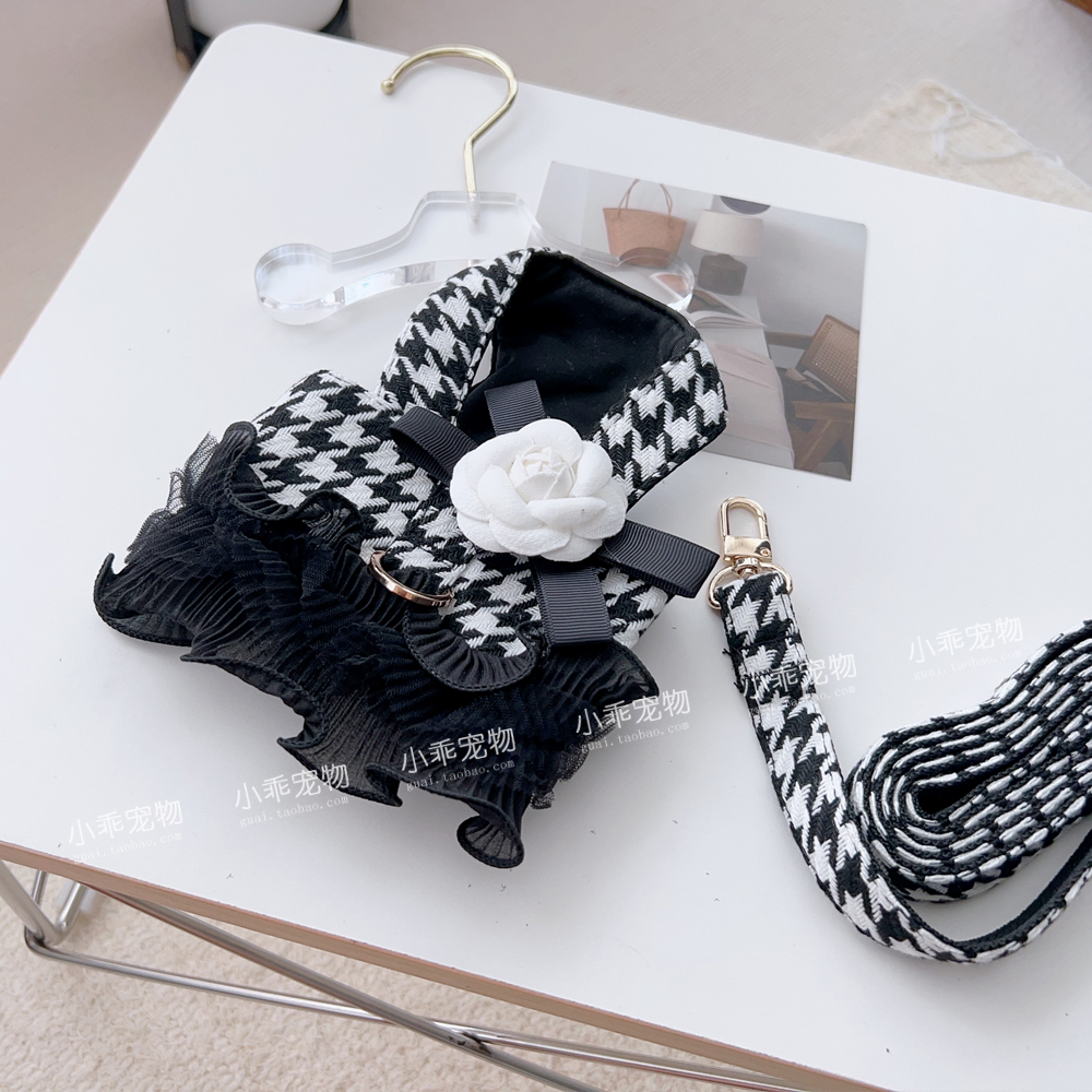 香风宠物千鸟牵引狗猫咪泰迪背心