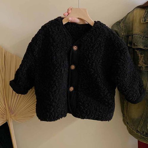 韩版厚款羊羔毛外套2025秋冬新款加绒保暖毛毛衣外套时髦加绒皮裤