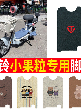 适用于台铃小果粒电动车脚垫TDT6229Z电瓶车脚踩皮脚踏垫踏板垫
