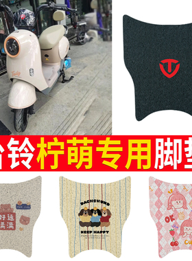适用于台铃柠萌电动车脚垫TDT5320Z/TDT709Z防水丝圈柠檬电瓶车