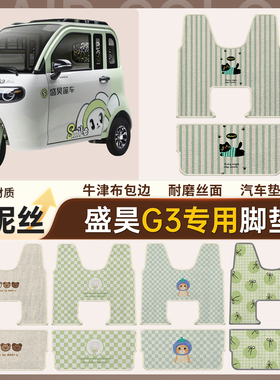 适用新款盛昊G3脚垫SH1500DZK-18A电动三轮车雪妮丝垫丝圈脚踏垫