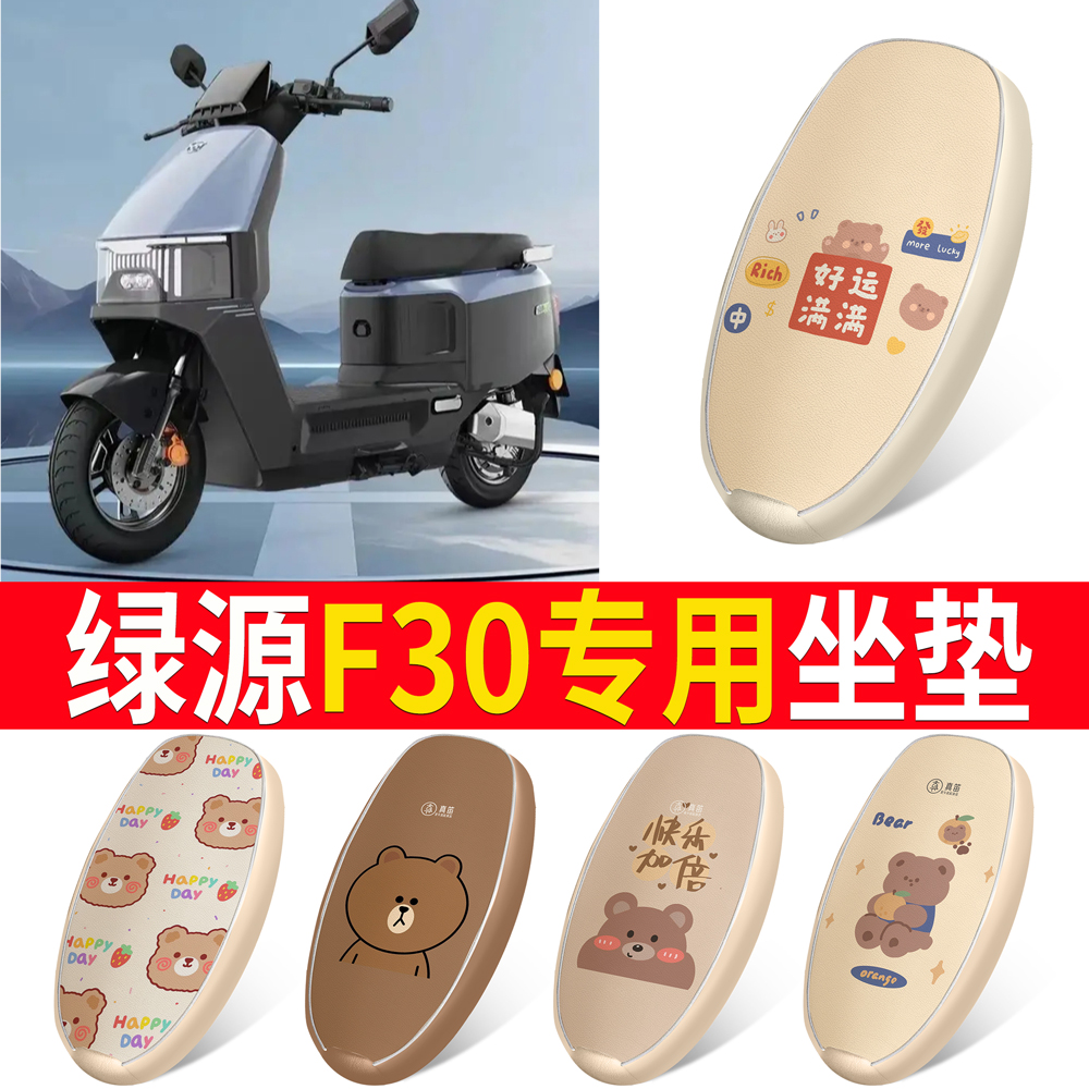 【绿源F30】适用皮革坐垫