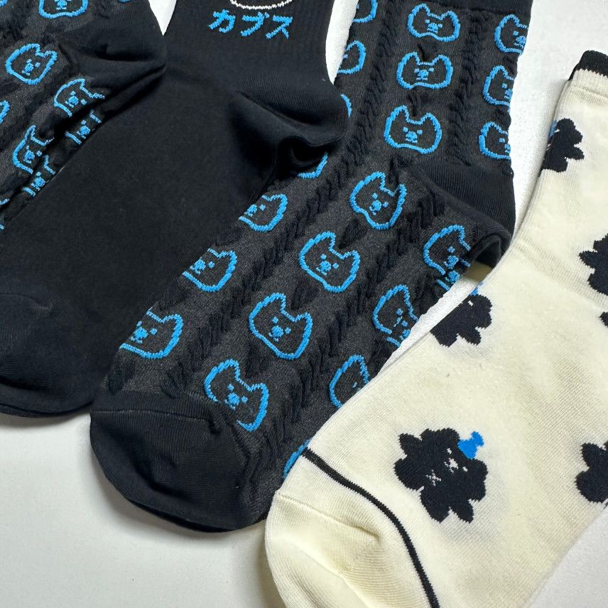 卡通可爱中筒袜男女学生韩版