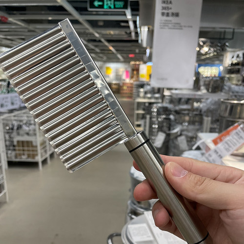 304不锈钢土豆切波浪刀