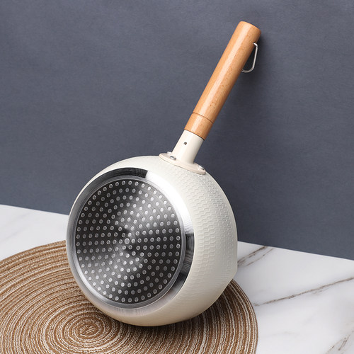 牛轧糖木柄防烫日式雪平锅锅