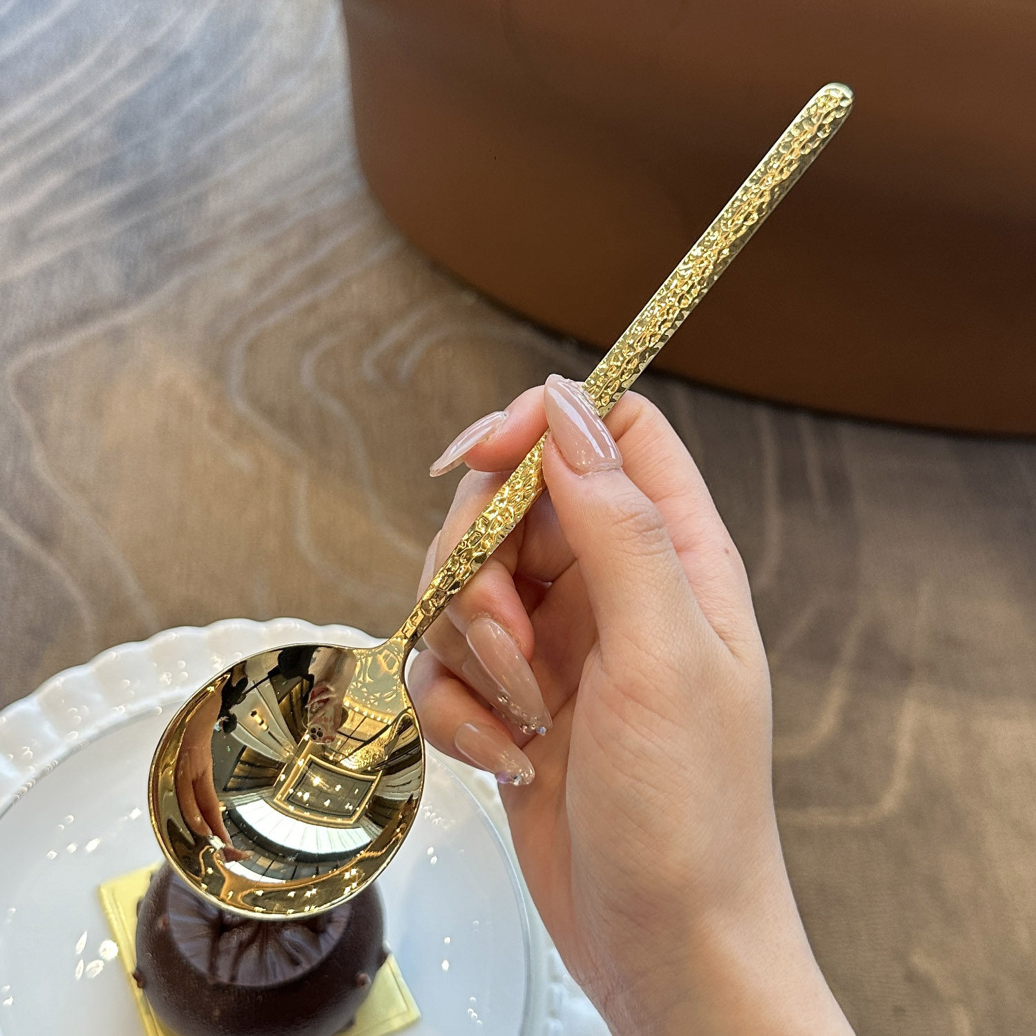 小资生活！圆头西瓜勺！日式锤纹316不锈钢吃饭勺喝汤勺拌饭勺子,餐饮具,西餐勺,淘宝优惠券,粉丝福利购,淘宝优惠卷