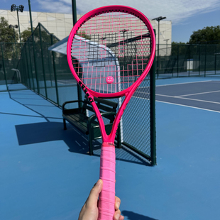 Wilson威尔胜CLASH V2霓虹粉男女款专业全碳素网球拍100平方英寸