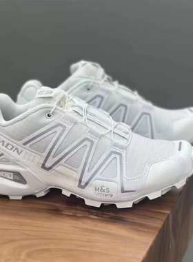 SALOMON萨洛蒙Speedcross 3张元英同款男女白色低帮休闲鞋运动鞋