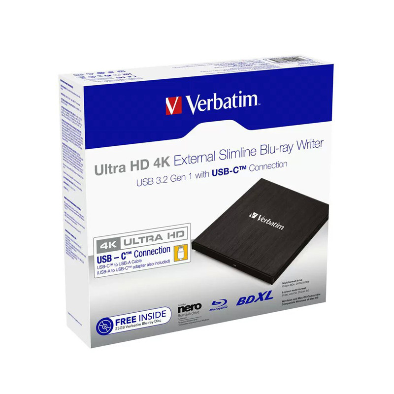 WEIBAO USB3.2 외부 블루레이 드라이브 외부 모바일 블루레이 버너 100G 초고화질 블루레이 버너