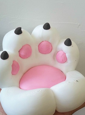 手机支架 桌面摆件 猫咪爪爪托盘 可爱创意装饰品 环保3D打印工艺
