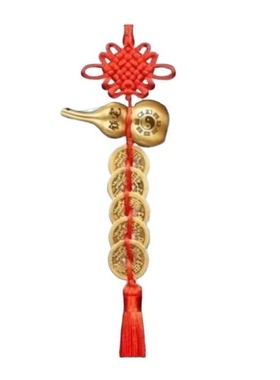 五帝钱挂件门对门铜葫芦真品摆件大门口人财两旺吉祥结入户门朱砂
