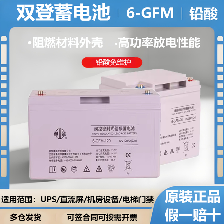 双登蓄电池6-GFM-1712V17AH