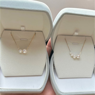 天然淡水珍珠项链女锁骨链高级感2025新款真珍珠颈链吊坠女s925