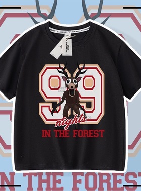 游戏99 Nights in the Forest 森林中的99夜儿童短袖T恤夏季宽松8