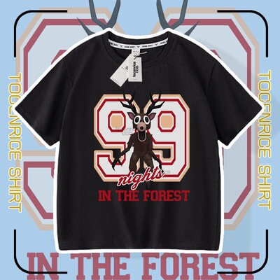 游戏99 Nights in the Forest 森林中的99夜儿童短袖T恤夏季宽松8