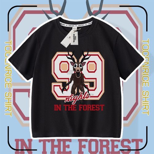 游戏99 Nights in the Forest 森林中的99夜儿童短袖T恤夏季宽松8