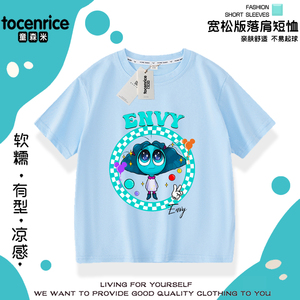 新款头脑特工队2Inside Out 2慕慕儿童衣服男女童洋气短袖T恤上衣
