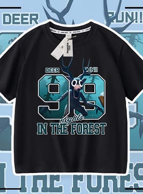roblox森林中的99夜衣服儿童短袖t恤Nights in the Forest 99童装