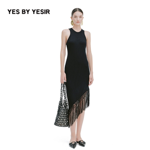 吉普赛流苏针织修身 YESIR叶谦原创设计师2026春新款 连衣裙 YES